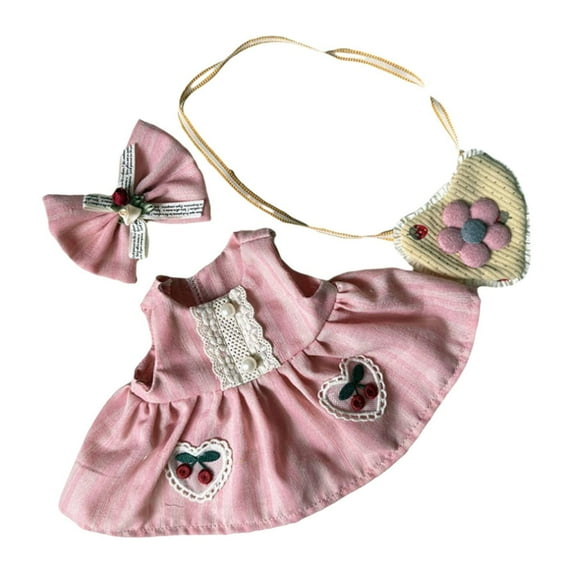 Kokiya 38cm Doll Clothes 38cm Doll Outfit Fashion Dress up Soft Photo Props Costumes Doll Miniature Dress Dress Replacement B