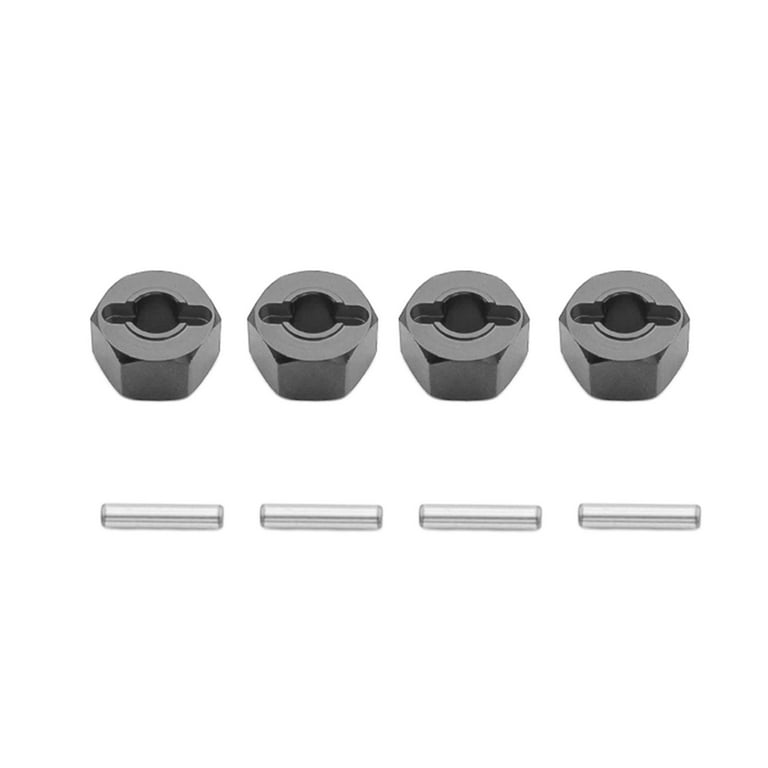 Kokiya 4 Pieces 1/16 RC Hex Wheel Hubs 12mm Accessory Replaces