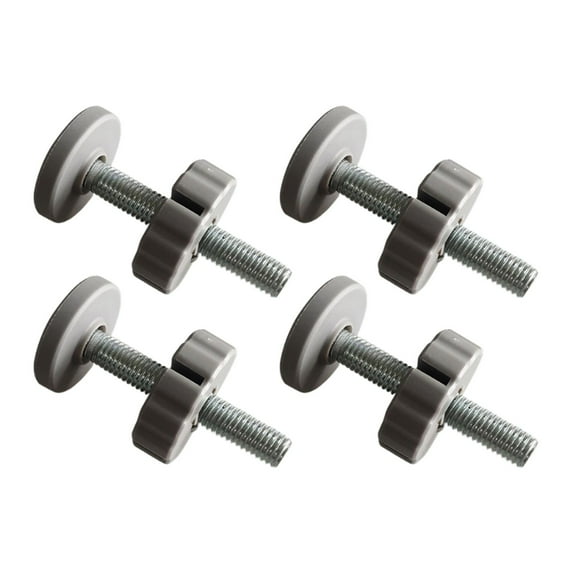Kokiya 4 Pieces Baby Gate Threaded Spindle Rods Bolt Parts for Stair Railing Indoor Gray