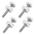 thumbnail image 1 of Kokiya 4 Pieces Baby Gate Threaded Spindle Rods Bolt Parts for Stair Railing Indoor White, 1 of 9