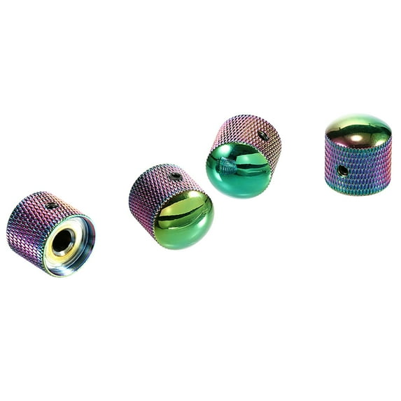 Kokiya 4 Pieces Electric Guitar Bass Knobs Replacement Premium Practical Dome Knobs