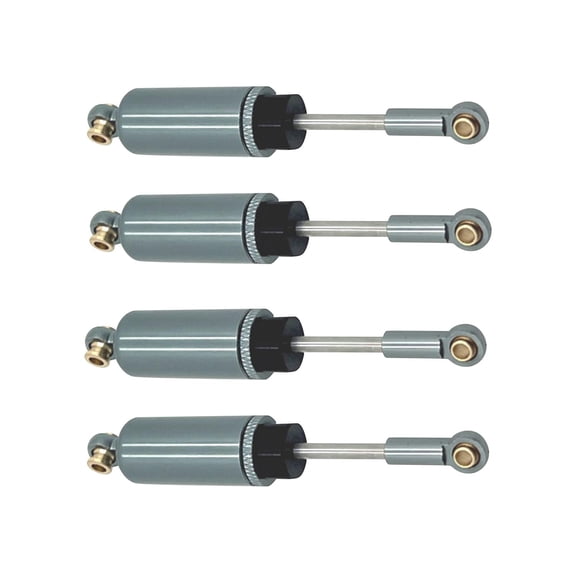 Kokiya 4 Pieces RC Car Hydraulic Shock Absorber for M162 M163 1:16 RC Model Car Toy Gray