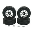thumbnail image 1 of Kokiya 4 Pieces RC Car Wheels and Tires RC Modification Accessory RC Tires and Rims for Black, 1 of 9