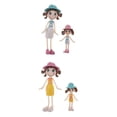 thumbnail image 1 of Kokiya 4Pcs Minaiture Handmade Figurines Girl Dolls Set Scenes Decor, 1 of 9