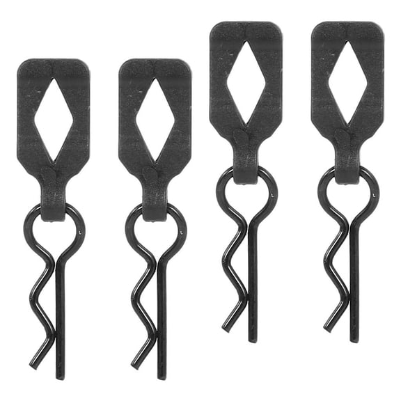 Kokiya 4x Metal RC Car Shell Clips RC Body Clips Pins for per per per HSP Axial SCX10 D90 HPI 1/10 RC Car Replacement Black