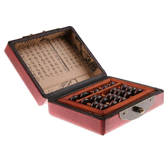 Kokiya 5 Digit Rods Standard Abacus Wooden , Chinese Calculator Counting Tool