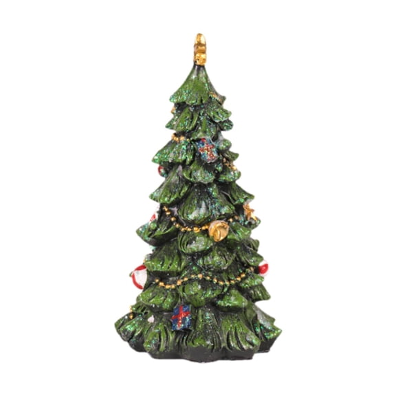Kokiya 6.7inch Mini Christmas Tree Figurine Christmas Decoration Decorative Statue for