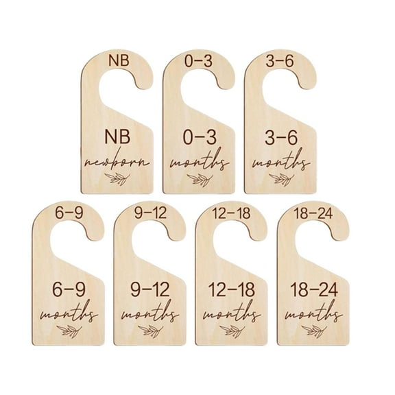 Kokiya 7 Pieces Baby Closet Dividers Newborn Closet Dividers for Photography Props Boys