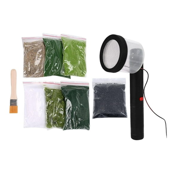 Kokiya 9 Piece Electrostatic Flocking Machine, Static Grass Project Accessories, Static A