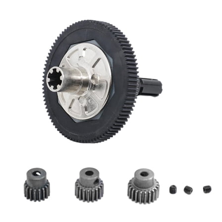 Kokiya 91T Spur Gear with 17T 19T 27T Pinions Gear Set Replacement Parts for Arrma 1/10 Black