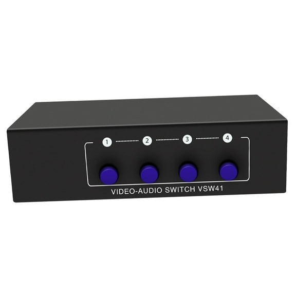 Kokiya AV RCA Switch, RCA Switcher, RCA Splitter, RCA Selector Switch Audio