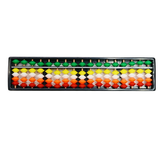 Kokiya Abacus Colorful Beads Learning Aids Montessori Toy Educational Learning Toy with 17 Digit