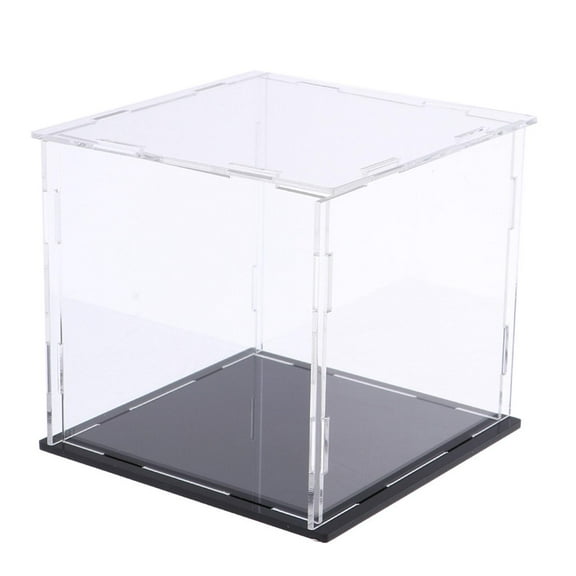 Kokiya Acrylic Display Boxes Assembled Countertop Showcase for Action Figures Toys 17x13x13cm