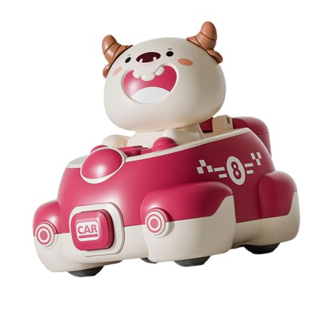 Kokiya Animal Cars Baby Toys, Frication Powered Car Kid' Toy, Car Ejection Inertial Car Dairy Cow