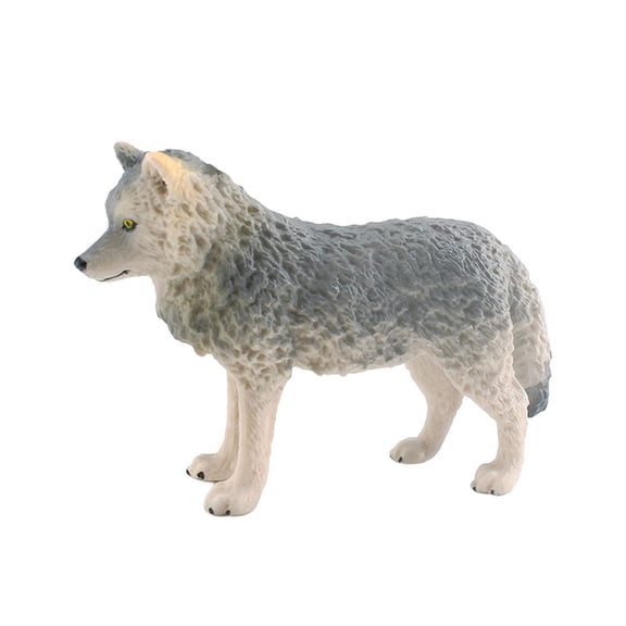 Kokiya Animal Figure Collectibles Lifelike Countertop Decorative Simulation Wolf