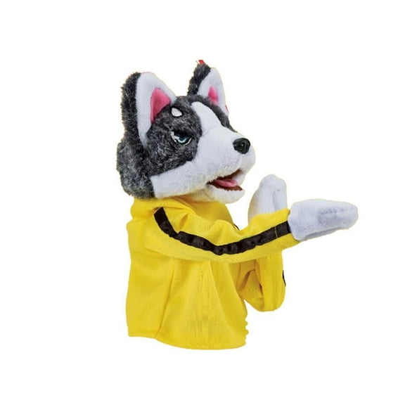 Kokiya Animal Hand Puppet Tricky Toy with Sound Stuffed Animals Toy Sensory Toy Kung Fu