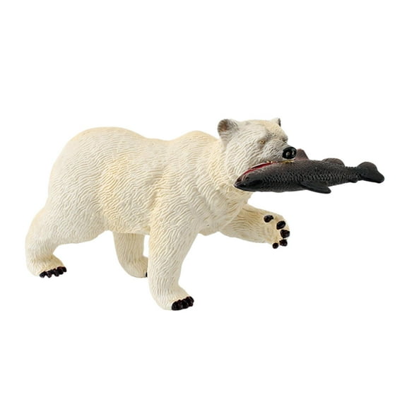 Kokiya Arctic Animal Toy White Bear Miniature Model life Animal Figurine Simulation