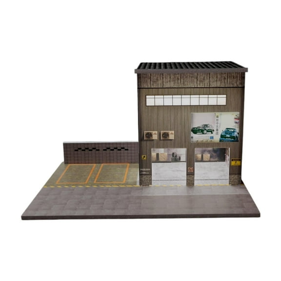 Kokiya Auto Shop Model Diorama 1/64 Scale Collections Ideal Gift Layout Prop for Men