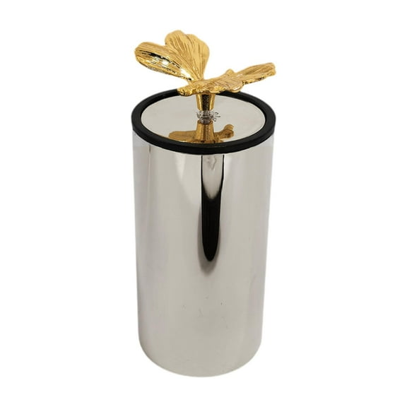 Kokiya Automatic Toothpick Holder Rust Toothpick Can for Gift Home Restaurant 5x14.5cm