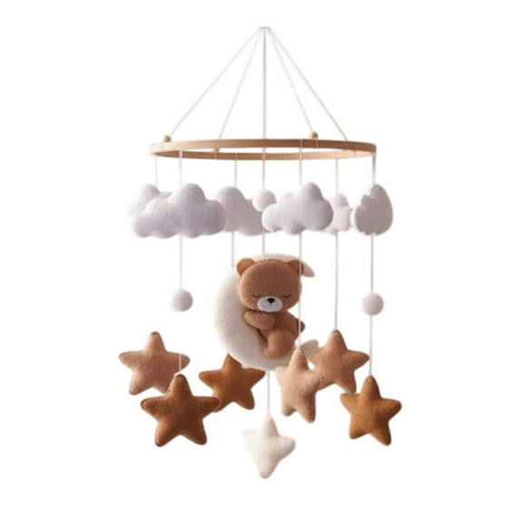 Kokiya Baby Crib Bedroom Decor Nursery Decoration Sensory Toy Felt Ball bear