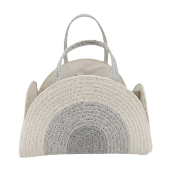 Kokiya Baby Diaper Organizer Handbag for Baby Toiletries Changing Table White Gray