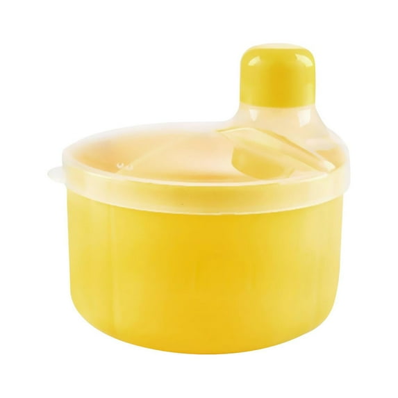 Kokiya Baby Formula Dispenser Feeding Carry Case Lightweight Milk Powder Containers for yellow