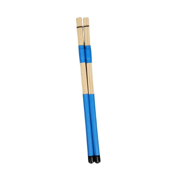 Kokiya Bamboo Drumsticks Smooth Grips 15.75 inch Length Dowel Drum Sticks for Jazz Rock blue