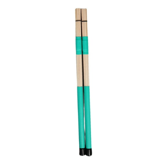 Kokiya Bamboo Drumsticks Smooth Grips 15.75 inch Length Dowel Drum Sticks for Jazz Rock green