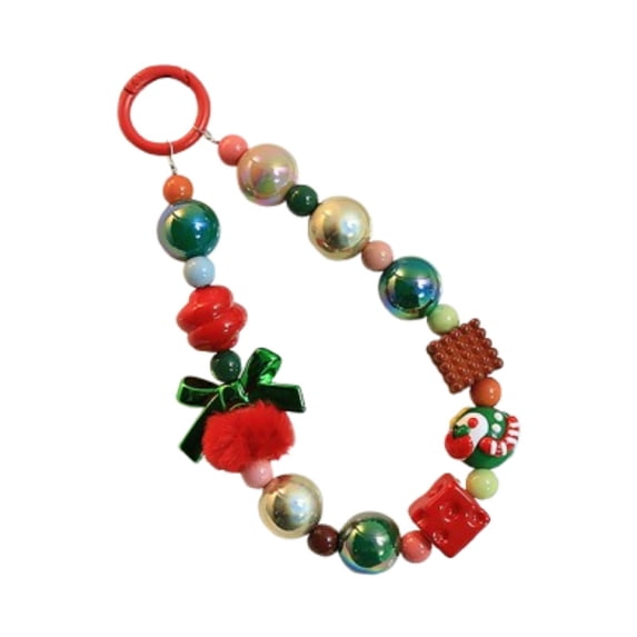 Kokiya Beaded Phone Charm Strap Bag Pendant Birthday Gift Christmas Beaded Keychain