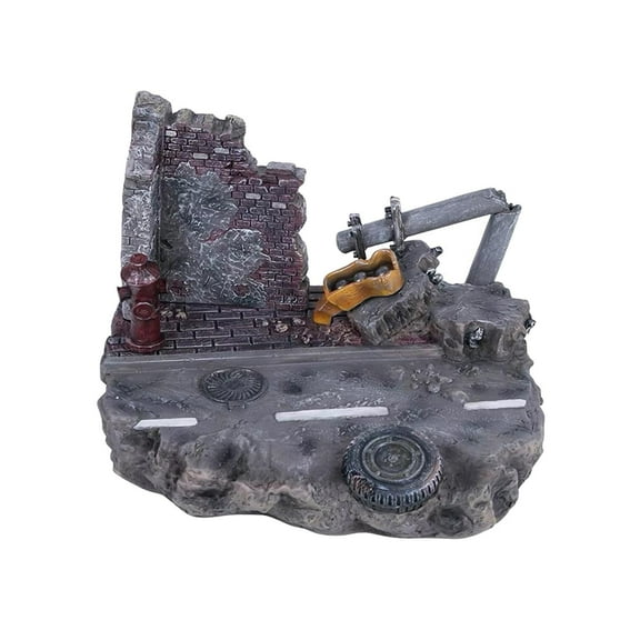 Kokiya Building Model Ruin Landscape Miniature Dioramas for 1/24 1/18 Scale Scenery B