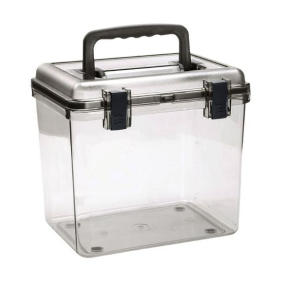 Kokiya Camera Case Airtight Bin Accessories with Handle Practical Multifunctional with Lid Container Portable Storage Box Transparent