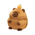 thumbnail image 1 of Kokiya Capybara Plush Toy Car Decor Lifelike Accompany Toy Animal Doll Stuffed Capybara Brown No Blanket, 1 of 9