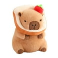 thumbnail image 1 of Kokiya Capybara Plush Toy Cute Capybara Stuffed Animal 30cm Comfortable Kids Room Decor bread light brown, 1 of 9