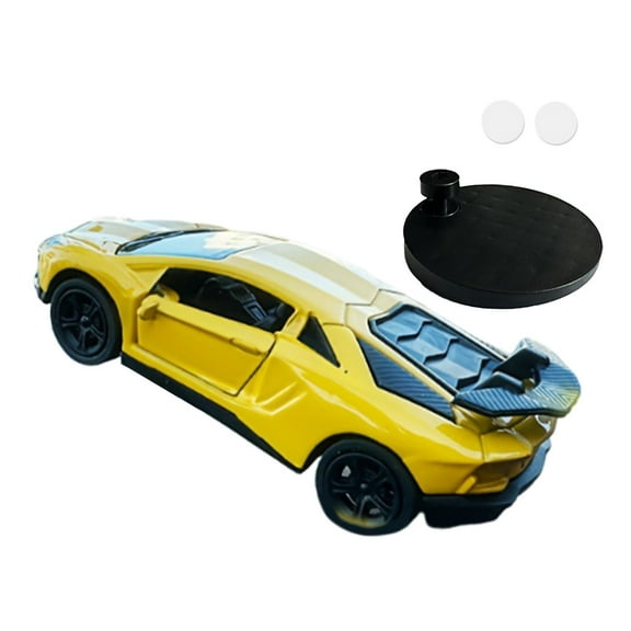 Kokiya Car Model 1/64 Home Office Desktop Decorative Birthday Gift Auto Accessories Yellow