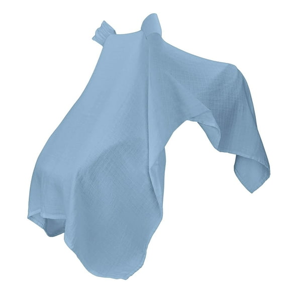 Kokiya Car Seat Cover for Girls Boys Nursing Breastfeeding Cover Soft Car Seat Canopy blue