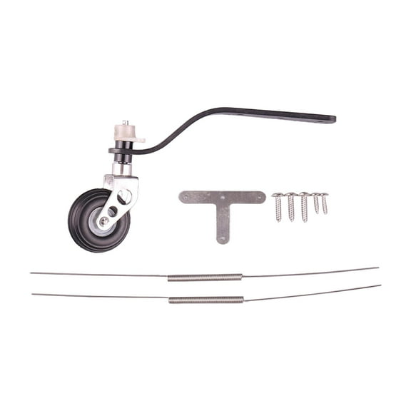 Kokiya Carbon Fiber Landing Gear Tail Wheel Assembly 1.25inch Wheel for RC Airplane 26CC