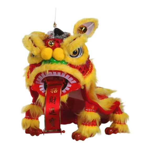 Kokiya Chinese Marionette Lion Toy Handmade Portable Creative Crafts Festival Party