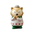 thumbnail image 1 of Kokiya Christmas Desk Ornaments Funny Doll Standing Animal Figurines for Window Display White, 1 of 9