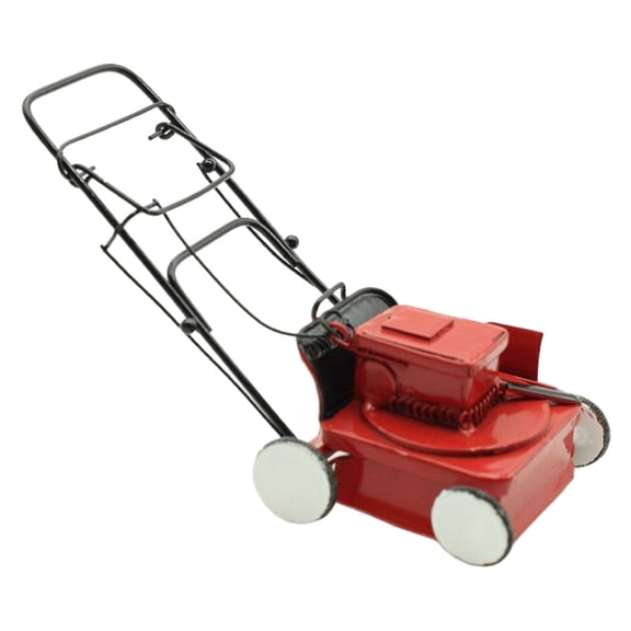 Kokiya Compact Dollhouse Miniature Power Mower, Educational Toys Red mower for