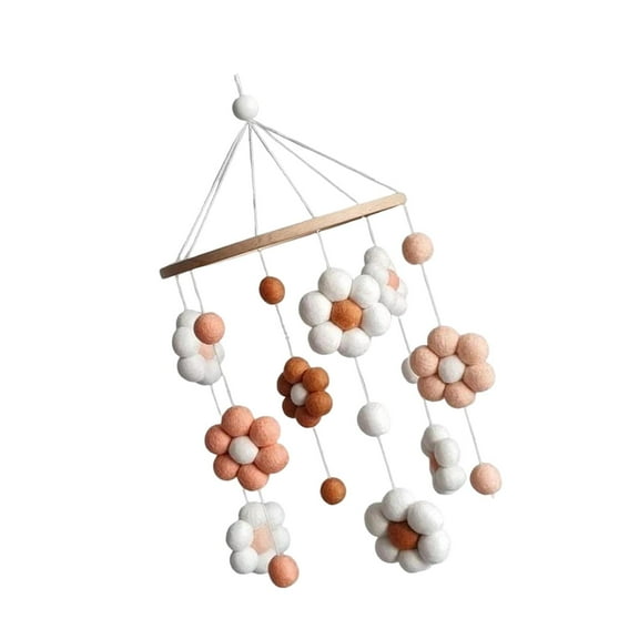 Kokiya Crib Mobile Boho Cute Flower Wind Chime for Nursery Pram Pushchair B