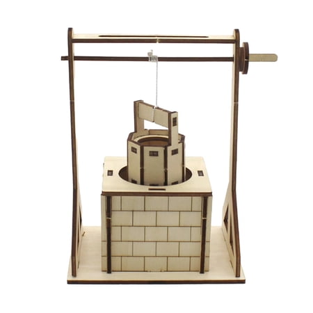 Kokiya DIY Pulley Experiment Set Homeschool Projects Wooden Handicrafts 3D Puzzles Stem