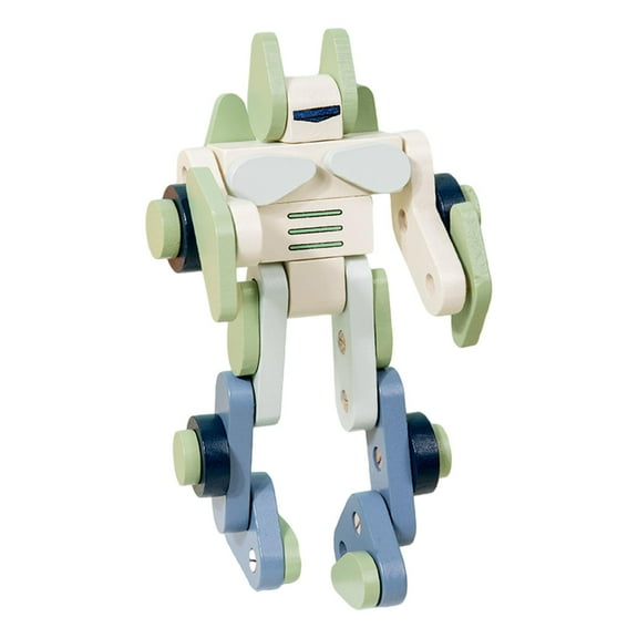 Kokiya DIY Wood Crafts Assembly Toy Hands on Ability Motor Skills Wooden Robot Assembly
