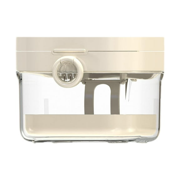 Kokiya Dentures Brace Case Leakproof for Travel Cleaning Retainer Soaking Container White