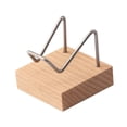 thumbnail image 1 of Kokiya Display Stands Beech Base Metal Arm for Specimens Gemstone Crystals Coral Small Stainless Steel, 1 of 4