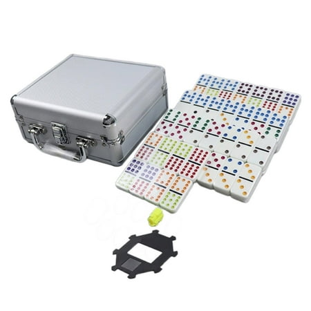 Kokiya Dominoes Set 91Tiles Educational Toy Fun Portable in Aluminum Case Classroom Set