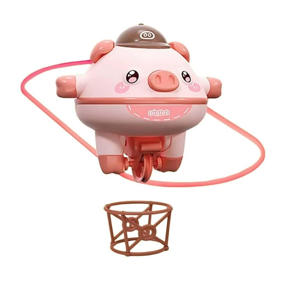 Kokiya Electric Unicycle Tumbler Toy Hand Eye Coordination Rotating Car Toy for Kids Pink