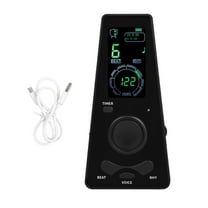 Kokiya Electronic Digital Metronome Rhythm Adjustment Multifunction LED Display Musical Black