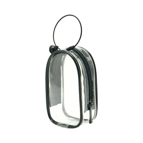 Kokiya Figure Display Bag Waterproof Small Doll Storage Bag for Action Figures Doll black square round