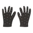 thumbnail image 1 of Kokiya Figure Skating Competition Gloves Ice Figure Skating Gloves Comfortable Portable Fashion Versatile Winter Gloves for Practice M Black, 1 of 9