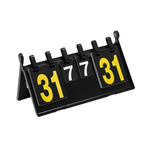 Kokiya Flip Scoreboard 4 Digit Tabletop Score for Tennis Competition Soccer